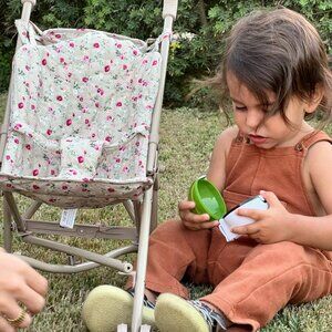 Minimalist Cotton Doll Umbrella Stroller Pram Similar to Playroom Collective